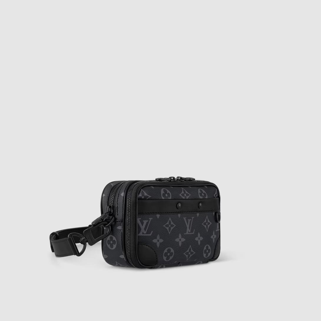 Túi Louis Vuitton Nano Alpha Monogram Wearable Wallet Monogram Eclipse Nam Đen